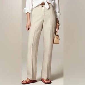 J. Crew Women's Harbor Pant in Linen, Size XL